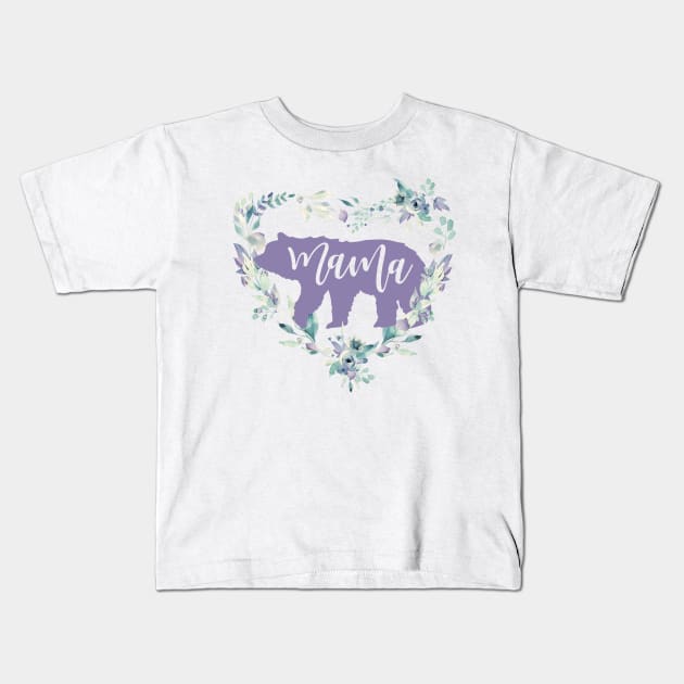 Mama bear Kids T-Shirt by iconicole